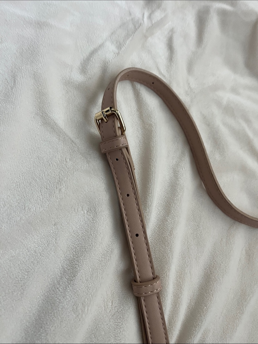 Clear Tote Bag with Taupe Trim and Strap - Picture 5 of 8